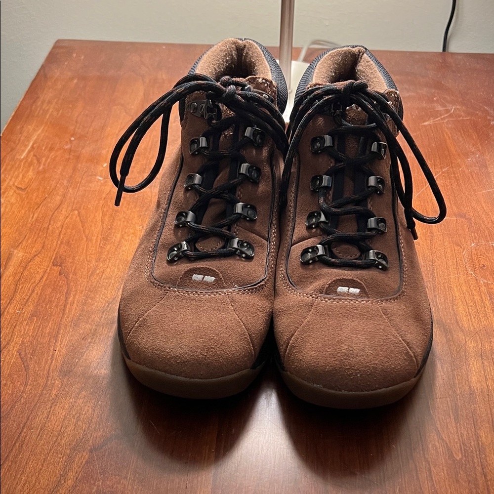Ryka Chocolate Lace-Up Ankle terrain Booties. Never worn.